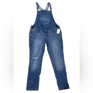Blue Denim Maternity Overalls